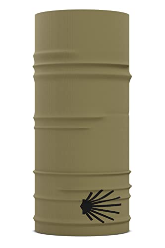 Buen Camino Multifunktionstuch olive – Ultraleichtes Schlauchtuch für den Jakobsweg, Bandana mit Cooling Effekt, schnelltrocknend, nahtlos, atmungsaktiv von Buen Camino