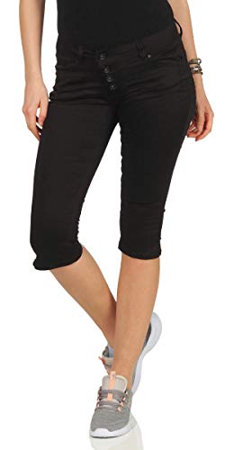 Buena Vista Damen Caprihose von Buena VistaBaumwoll-, schwarz(Black (014)), Gr. XXS von Buena Vista