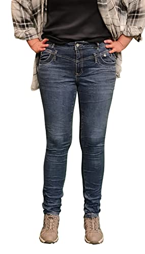 Buena Vista Damen Jeans Florida Stretch Denim Dark Blue - XXS von Buena Vista