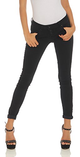 Buena Vista Modevertriebs KG Damen Jeans Malibu Stretch Twill, Schwarz, XXS von Buena Vista
