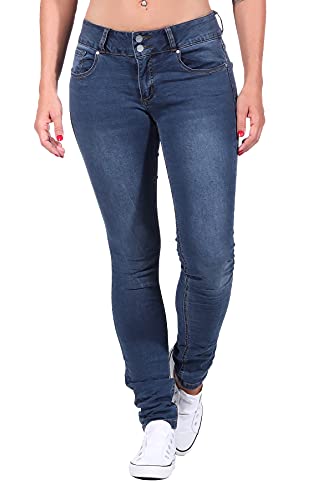 Buena Vista Modevertriebs Tummyless Stretch Denim mid Stone - XXS von Buena Vista Modevertriebs GmbH & Co KG