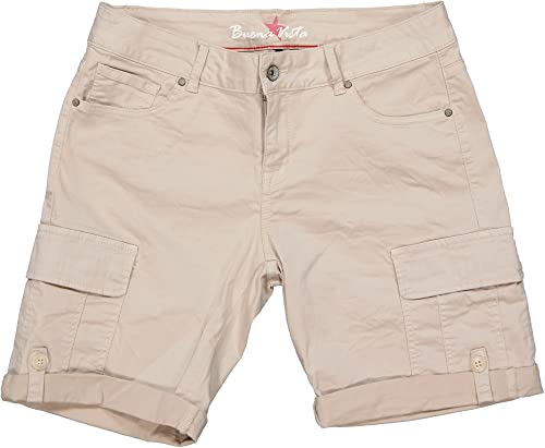 Buena Vista Damen Cargo-Short Stretch Twill Sand Dollar beige - XS von Buena Vista Paris