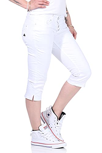 Buena Vista Hosen Damen Malibu Capri Stretch Twill - White - weiß - Gr.L von Buena Vista