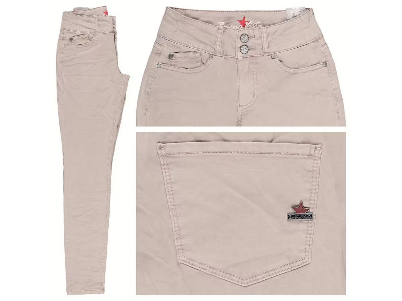 Buena Vista 5-Pocket-Hose – Skinny Fit Stretch-Twill mit figurformender Passform von Buena Vista