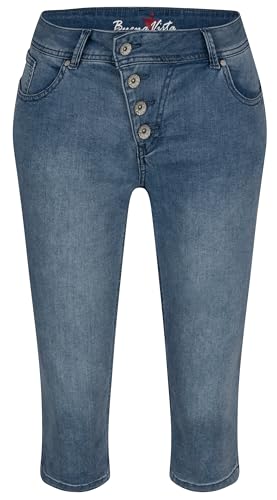 Buena Vista Damen Capri Jeans Malibu (as3, Alpha, x_s, Regular, Regular, Light Stone) von Buena Vista