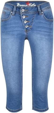 Buena Vista Damen Capri Jeans Malibu Cozy (as3, Alpha, s, Regular, Regular, mid Stone) von Buena Vista