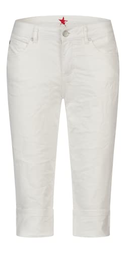 Buena Vista Damen Caprijeans Angela (as3, Alpha, l, Regular, Regular, Natural Ecru) von Buena Vista