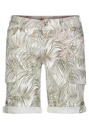 Buena Vista Damen Cargo-Shorts - Grey Palm (DE/NL/SE/PL, Alphanumerisch, XS, Regular, Regular, Grey Palm) von Buena Vista