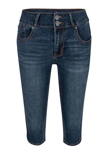 Buena Vista Damen Hose Tummyless Capri (DE/NL/SE/PL, Alphanumerisch, XL, Regular, Regular, Dark Stone) von Buena Vista