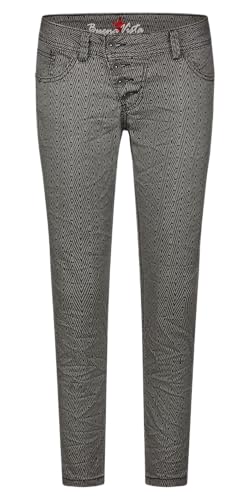 Buena Vista Damen Jeans Malibu 7/8 Stretch Twill (DE/NL/SE/PL, Alphanumerisch, XS, Regular, Regular, Standard, Black Affair) von Buena Vista