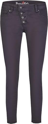 Buena Vista Damen Jeans Malibu 7/8 Stretch Twill Hose (DE/NL/SE/PL, Alphanumerisch, M, Regular, Regular, Dark Blue) von Buena Vista