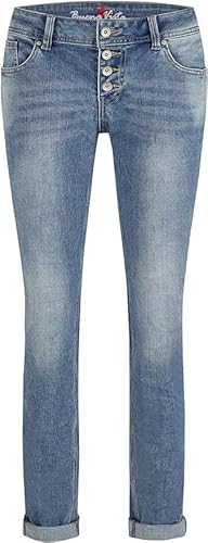 Buena Vista Damen Jeans Malibu S (DE/NL/SE/PL, Alphanumerisch, XL, Regular, Regular, mid Stone) von Buena Vista