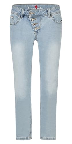 Buena Vista Damen Jeans Malibu Straight 7/8 - lace Denim (DE/NL/SE/PL, Alphanumerisch, XL, Regular, Regular, lace Denim) von Buena Vista