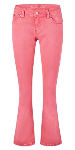 Buena Vista Damen Jeans Malibu Zip Bootcut (DE/NL/SE/PL, Alphanumerisch, L, Regular, Regular, Viva Magenta) von Buena Vista