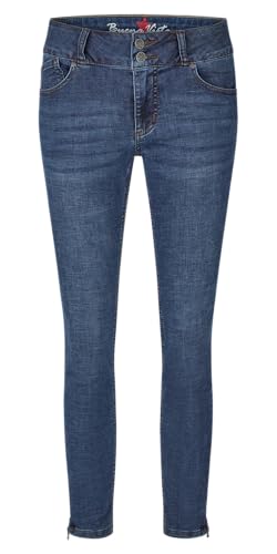 Buena Vista Damen Jeans Tummyless 7/8 Stretch (DE/NL/SE/PL, Alphanumerisch, XL, Regular, Regular, Dark Stone) von Buena Vista