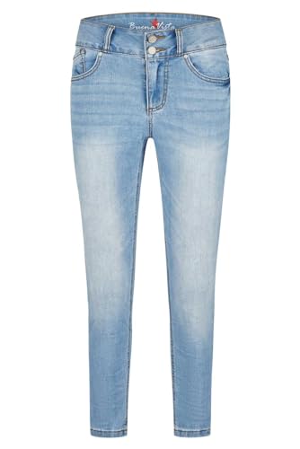 Buena Vista Damen Jeans Tummyless 7/8 Stretch Denim (DE/NL/SE/PL, Alphanumerisch, M, Regular, Regular, Azur Denim) von Buena Vista