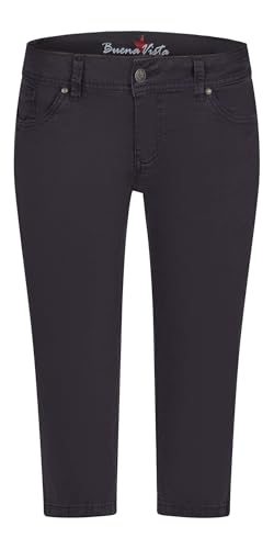 Buena Vista Damen Malibu-Zip Capri Stretch Twill (Dark Blue) Größe L von Buena Vista