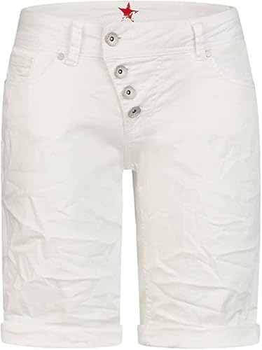 Buena Vista Damen Shorts Malibu Stretch Twill (as3, Alpha, s, Regular, Regular, Natural Ecru) von Buena Vista