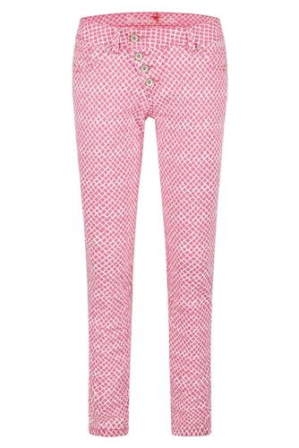 Buena Vista Hose Malibu Cropped Check in Rosa, Größe L von Buena Vista