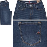 Buena Vista Italy-Short Stretch Denim Jeans mid blue M von Buena Vista