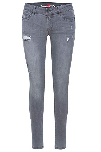 Buena Vista Jeans Italy Stretch Denim Destroy in Grau, Größe XXS von Buena Vista