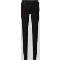 Buena Vista Skinny Fit Jeans mit Gesäßtaschen Modell 'Malibu' in Black, Größe S von Buena Vista