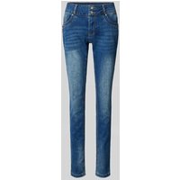 Buena Vista Slim Fit Jeans im 5-Pocket-Design Modell 'Tummyless' in Jeansblau, Größe L von Buena Vista