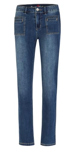 Buena Vista Stella Zip Straight Stretch Denim in Dark Used (DE/NL/SE/PL, Alphanumerisch, XS, Blau) von Buena Vista