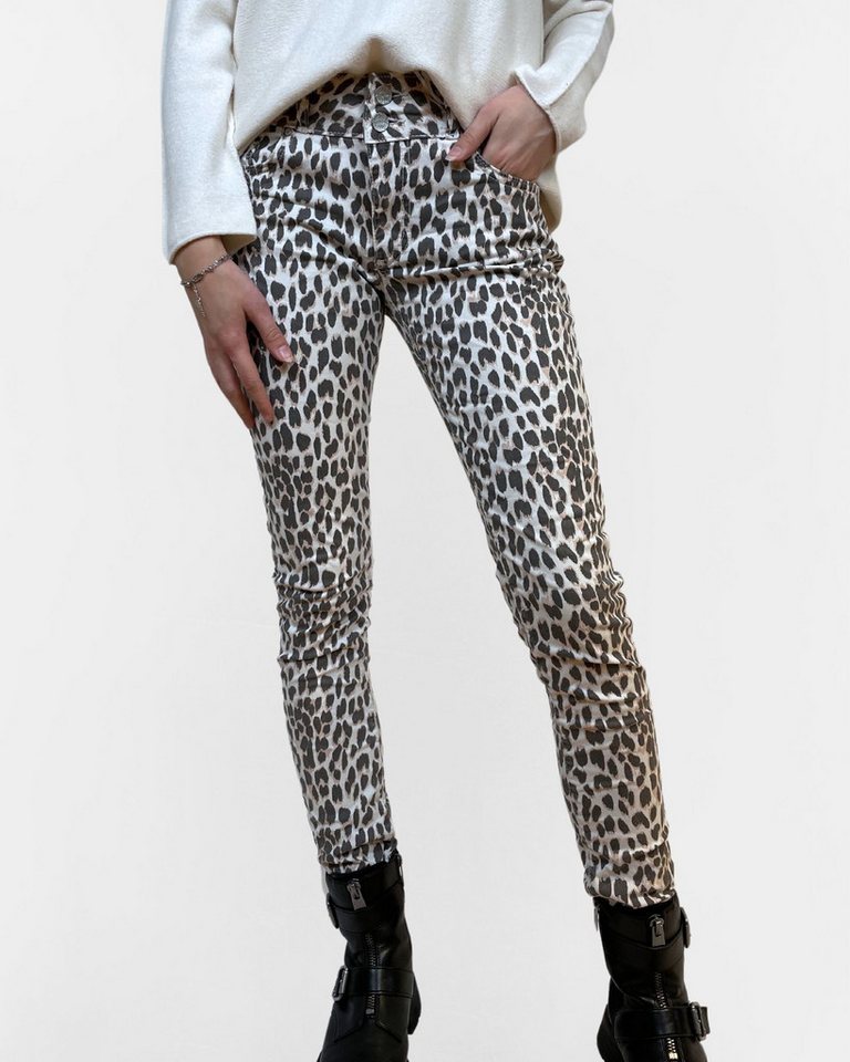 Buena Vista Stoffhose - Leo Hose Damen - Stoffhose mit Leo-Print von Buena Vista
