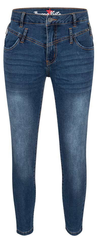 Buena Vista Stretch-Jeans BUENA VISTA FLORIDA 7/8 dark stone 2508 B5744 102.4452 - Cozy Denim von Buena Vista
