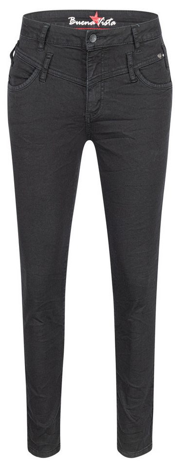 Buena Vista Stretch-Jeans BUENA VISTA FLORIDA CROPPED black 2508 B5912 601.014 - Cozy Denim von Buena Vista