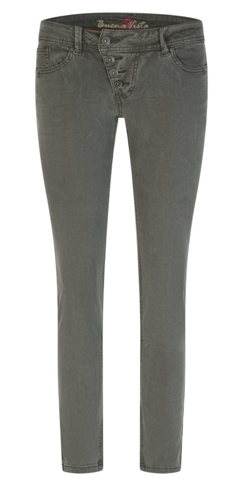 Buena Vista Stretch-Jeans BUENA VISTA MALIBU CROPPED tannengrün 2509 B5826 4212.4706 - Jacquard von Buena Vista