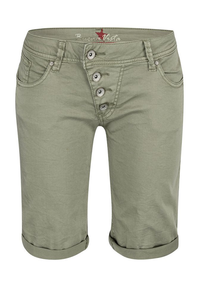 Buena Vista Stretch-Jeans BUENA VISTA MALIBU SHORT aloe 888 B5025 4003.7143 - Stretch Twill von Buena Vista