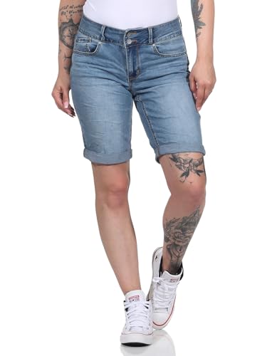 Buena Vista Tummyless Short - Stretch Denim - helleres Jeansblau - Größe M von Buena Vista