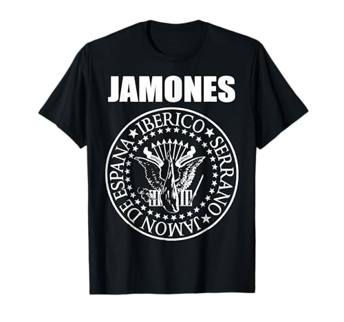 Buenos Jamones Camiseta - Herren & Damen - Erwachsene - Unisex - Schwarz - Kurzarm - V-Ausschnitt - T-Shirt - Klein - Small Buenos Jamones Camiseta - Herren & Damen - Erwachsene - Unisex - Schwarz - Kurzarm - V-Ausschnitt - T-Shirt - Klein - Small von Buenos Jamones Camiseta