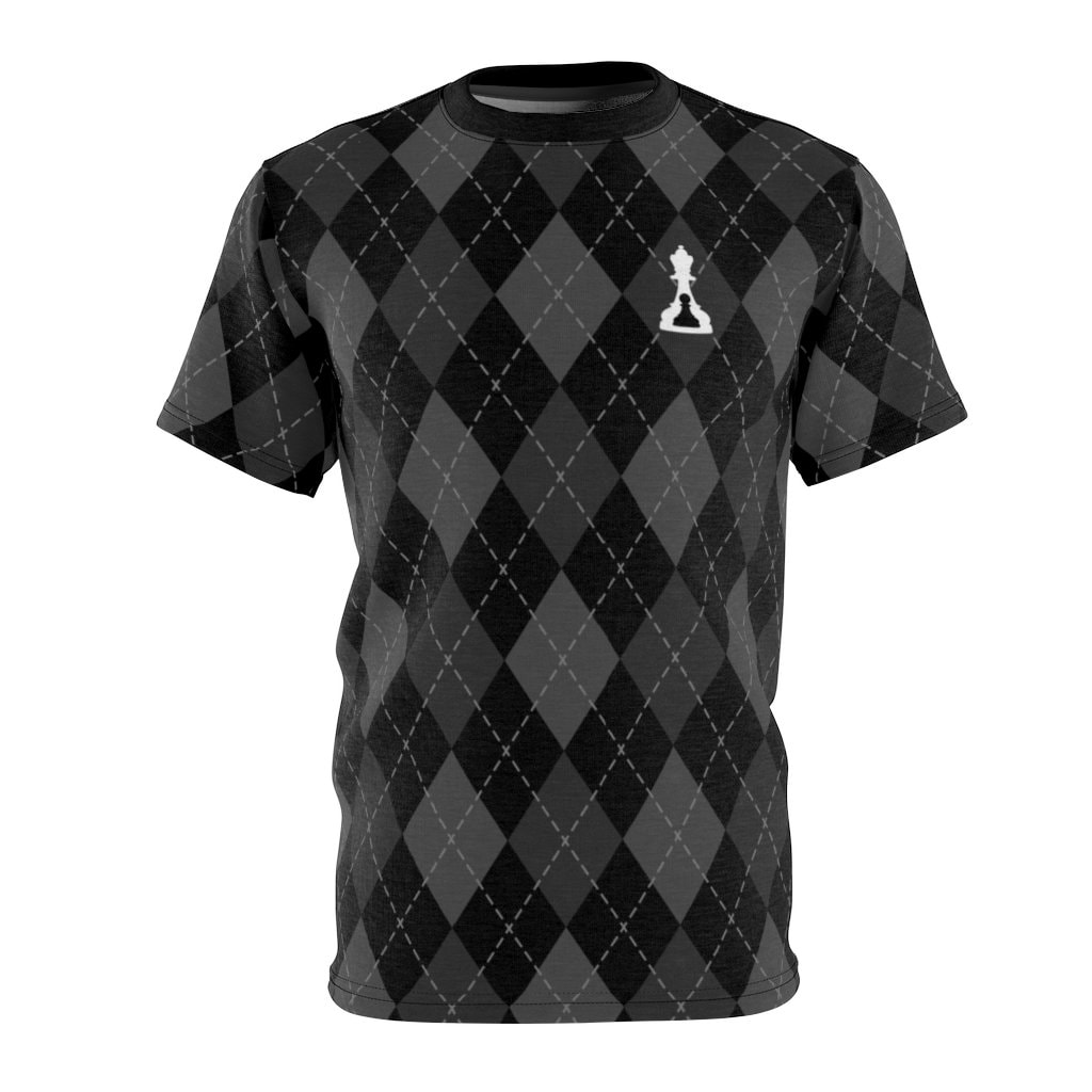 Argyle Schwarz Mit Grau Und Hellgrau Kurzarm Shirt Tagless | Buenos New Chess Argyle Schwarz Mit Grau Und Hellgrau Kurzarm Shirt Tagless | Buenos New Chess von BuenosNewChess