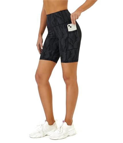 Buepeara Damen Yoga Leggings mit Taschen, High Waist Sporthose Tights Laufhose Fitnesshose Yogahose 3338-03 XXL von Buepeara