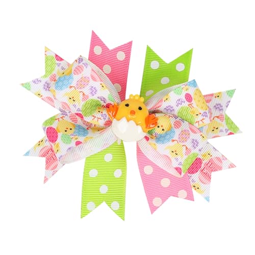 Buerfu Bughaarklammern Frauen, Bughaarklammern | Mädchen Haarbögen Clip Accessoires - Ribbon süßer Hasenpunkt Barrettes, Mode Haarnadel für Babykinder von Buerfu