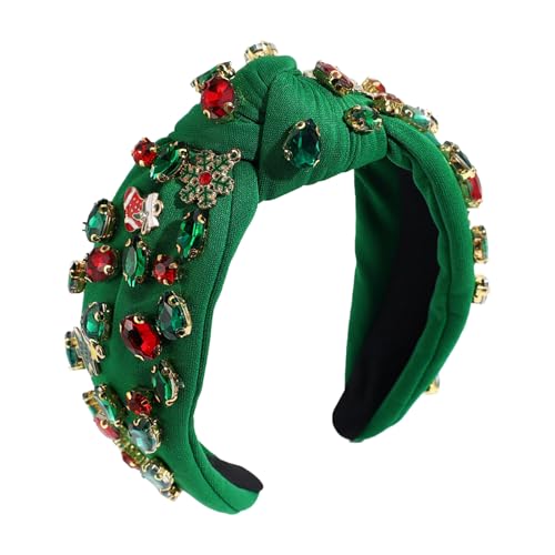 Buerfu Geknotetes Stirnband für Frauen Weihnachten | Perlen Weihnachten Kopfbedeckung Breites Haarband - Festlicher Urlaub Weihnachten Top Knoten Haarband für Bühnenshow, Foto Prop Dating Buerfu Geknotetes Stirnband für Frauen Weihnachten | Perlen Weihnachten Kopfbedeckung Breites Haarband - Festlicher Urlaub Weihnachten Top Knoten Haarband für Bühnenshow, Foto Prop Dating von Buerfu