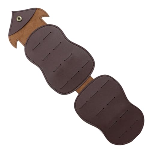 Buerfu Gitarrenplektren-Halter – PU-Leder Tierformen Picks Aufbewahrungstasche Box | Tragbare Plektren Organizer Box Gitarrenplektren Aufbewahrungstasche für Gitarrenspieler und Liebhaber, dark von Buerfu