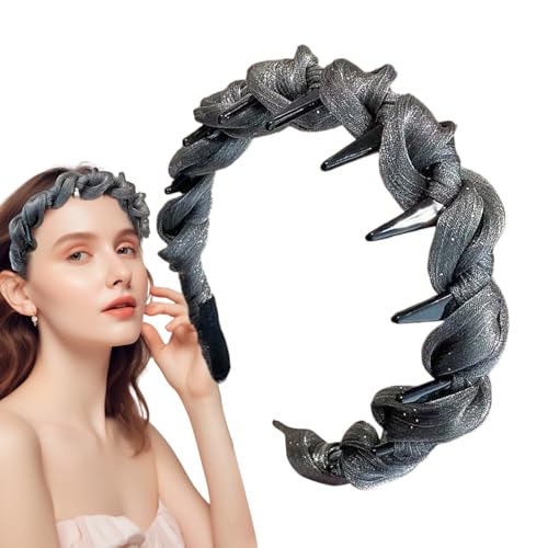 Buerfu Haarbänder Mit Zähnen - Anti-Rutsch Haarband Für Damen Mit Zähnen | Mode Frisuren Zubehör Leichtes Haarschmuck Für Freundin Schwester Ehefrau von Buerfu