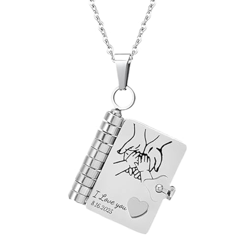 Buerfu Halskette Für Tochter,Tochter Liebe Buch Halskette | Öffnbarer Mehrlagiger Anhänger Aus Edelstahl Für Schule Geburtstag Abschluss Reise Valentinstag Weihnachten Täglich Buerfu Halskette Für Tochter,Tochter Liebe Buch Halskette | Öffnbarer Mehrlagiger Anhänger Aus Edelstahl Für Schule Geburtstag Abschluss Reise Valentinstag Weihnachten Täglich von Buerfu