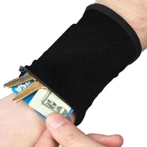 Buerfu Laufarmbandtasche, Sportarmband mit Reißverschluss,Armband-Reißverschlusstasche | Atmungsaktives Lauf-Geldbörsen-Armband zum Gehen, Klettern, Radfahren, Laufen, Wandern von Buerfu
