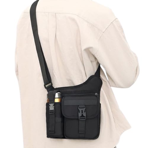 Buerfu Umhängetaschen Für Herren | Reise Umhängetasche Sporttasche - Wasserflaschenhalter Wasserdichte Tasche Für Outdoor Fitness Jugendliche Arbeit Camping Wandern Radfahren Reisen von Buerfu