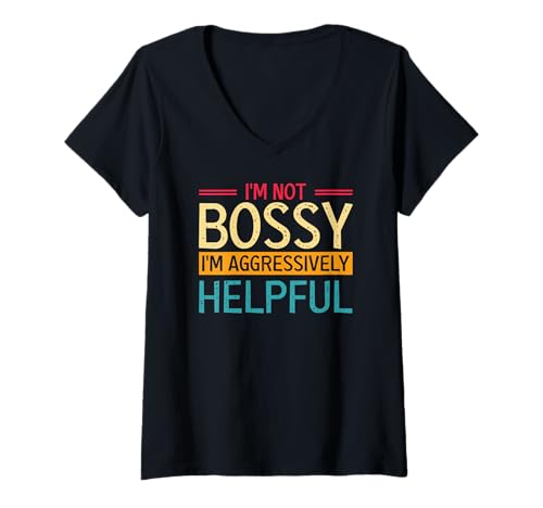 Damen Ich Bin Nicht Zickig Nur Extrem Hilfsbereit Witzig T-Shirt mit V-Ausschnitt Damen Ich Bin Nicht Zickig Nur Extrem Hilfsbereit Witzig T-Shirt mit V-Ausschnitt von Büro Humor Für Durchsetzungsstarke Leute