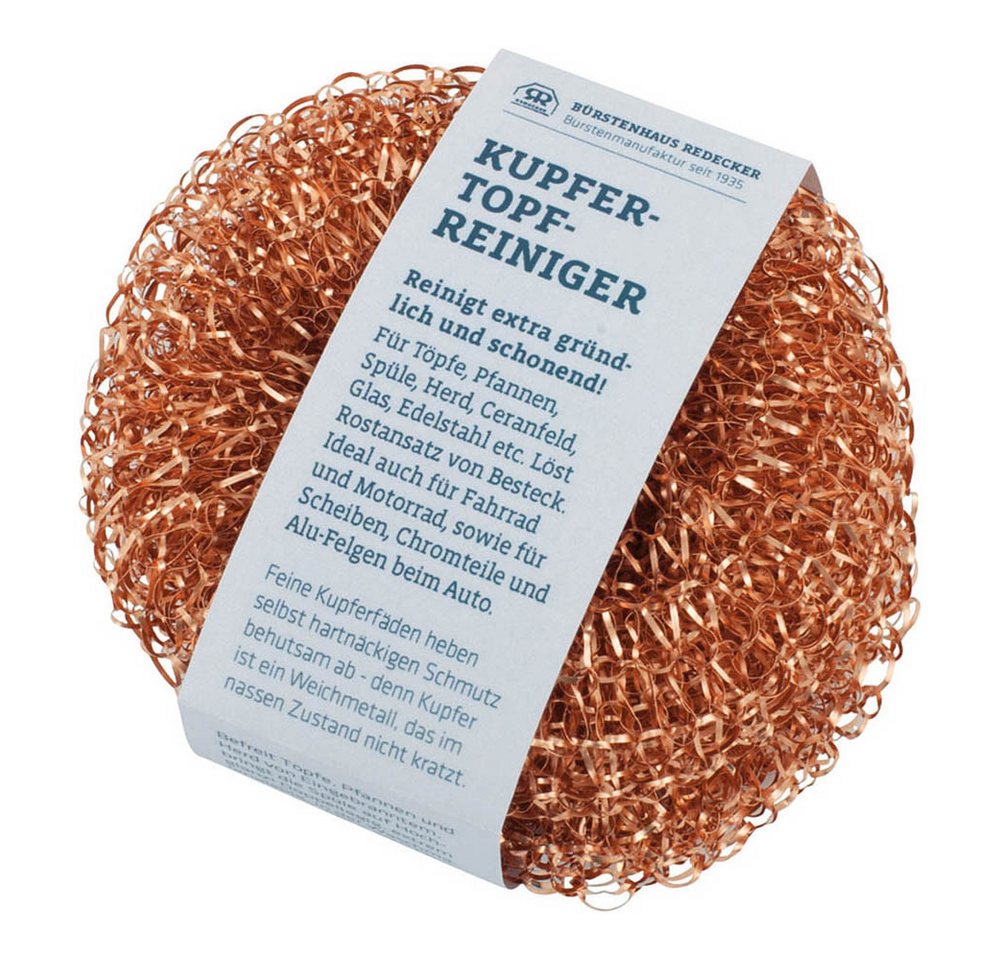 Bürstenhaus Redecker Reinigungsschwamm Kupfer - Topfreiniger 2er Set von Bürstenhaus Redecker