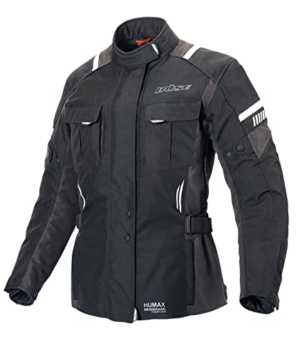 Büse Breno Pro Damen Motorrad Textiljacke, schwarz/anthrazit, 46 von Büse