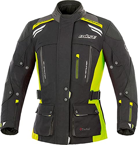 Büse Highland Damen Motorrad Textiljacke 50 Schwarz/Neon/Gelb von Büse