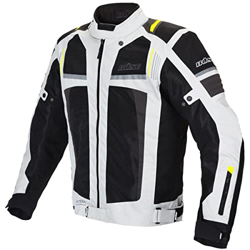 Büse Livorno Meshjacke Motorradjacke hellgrau Herren 2XL von Büse