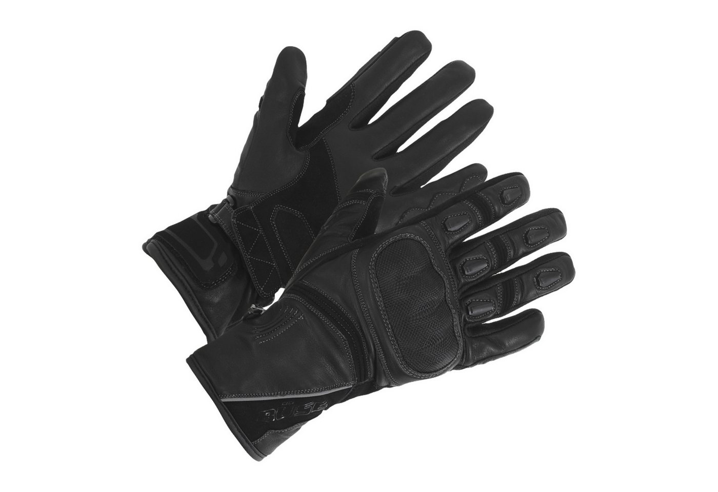 Büse Motorradhandschuhe BÜSE Ascari Tourenhandschuh schwarz Gr. 14 wasserdicht winddicht atmungsaktiv mit Protektoren Leder von Büse